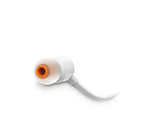 JBL TUNE110 Wired In-Ear Headphones - White